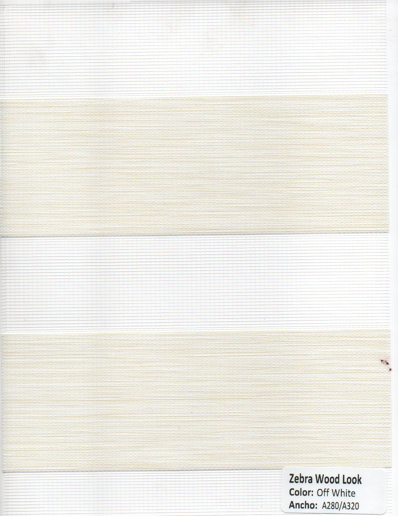 Zebra Wood Look Off White